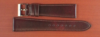 ILCEA Radica Museum calf Leather Strap (Bordeaux)