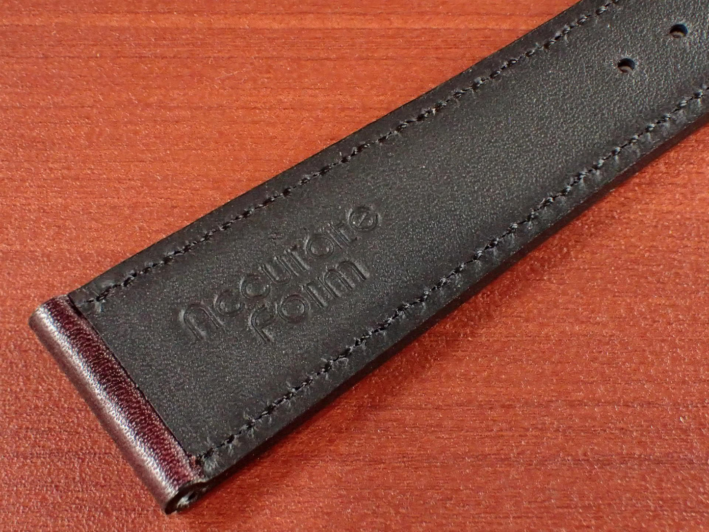 ILCEA Radica Museum calf Leather Strap (Bordeaux)