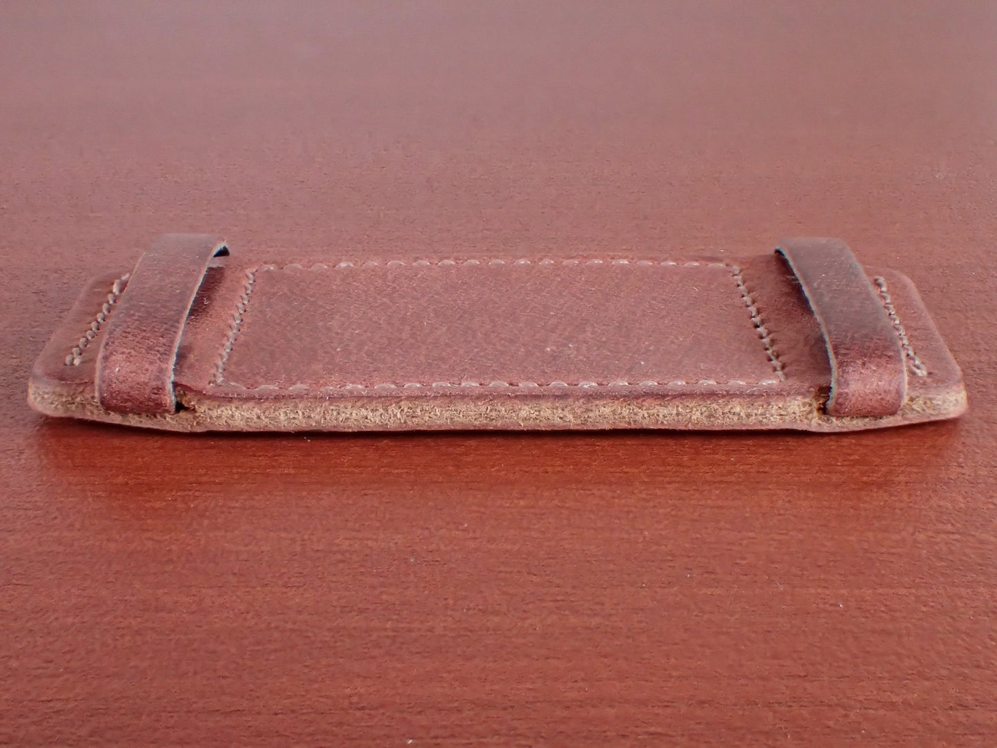 台座 TEMPESTI TEXAS Bends Leather for Rectangular Watch (Red Brown)