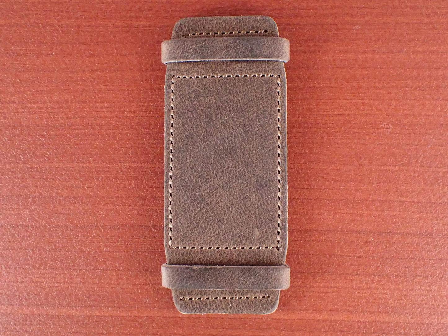 台座 TEMPESTI TEXAS Bends Leather for Rectangular Watch (Dark Brown)