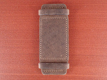 台座 TEMPESTI TEXAS Bends Leather for Rectangular Watch (Dark Brown)