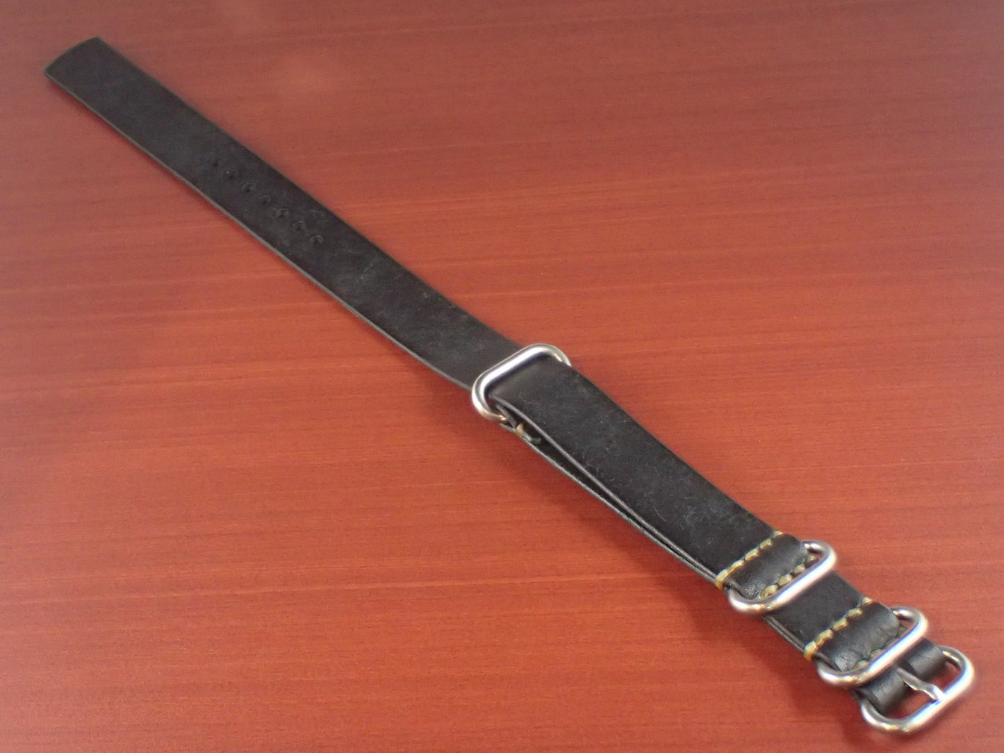 Virgilio VIVIDO Shoulder leather NATO Type Strap 受注生産 (Black)