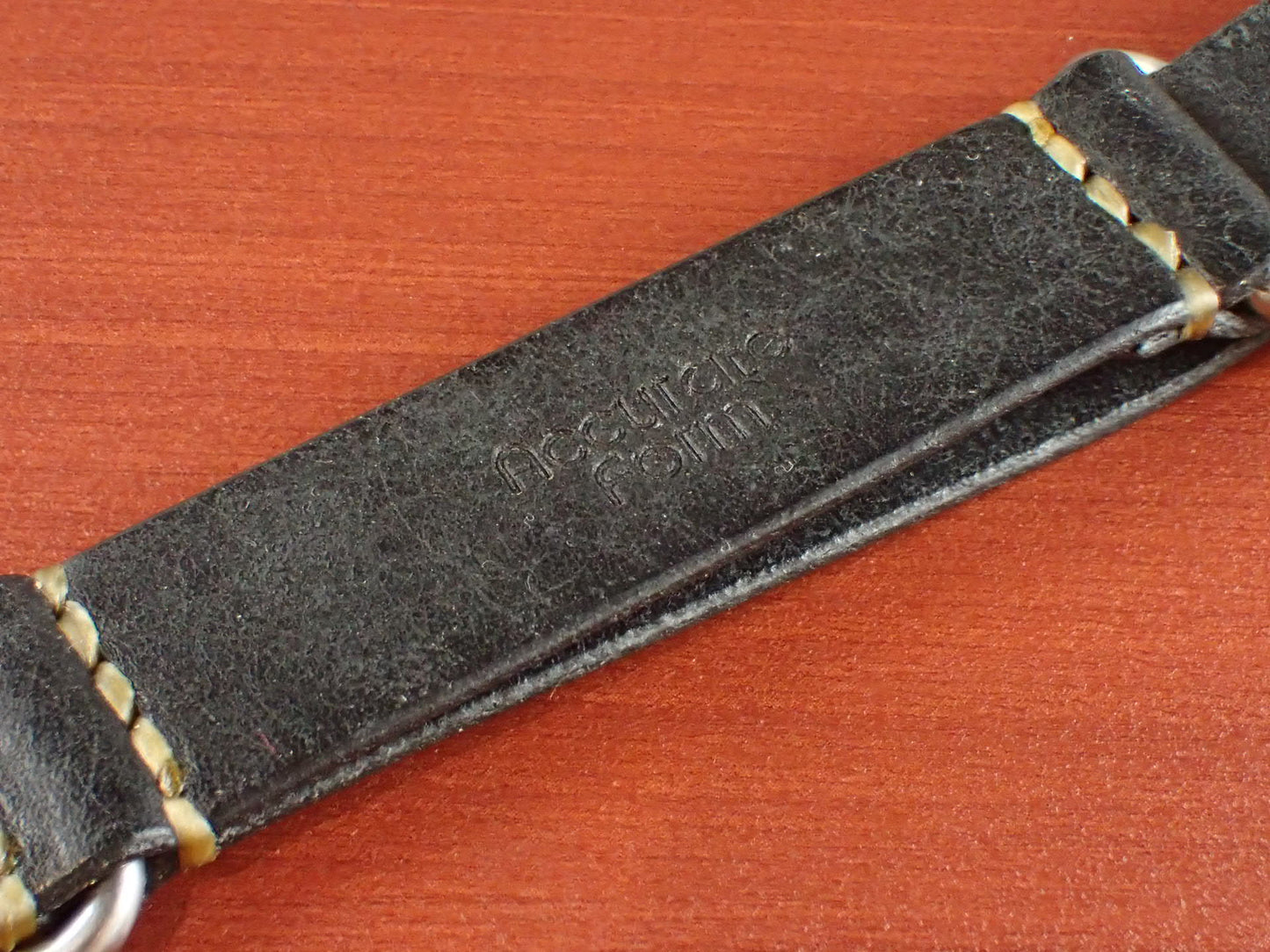 Virgilio VIVIDO Shoulder leather NATO Type Strap 受注生産 (Black)