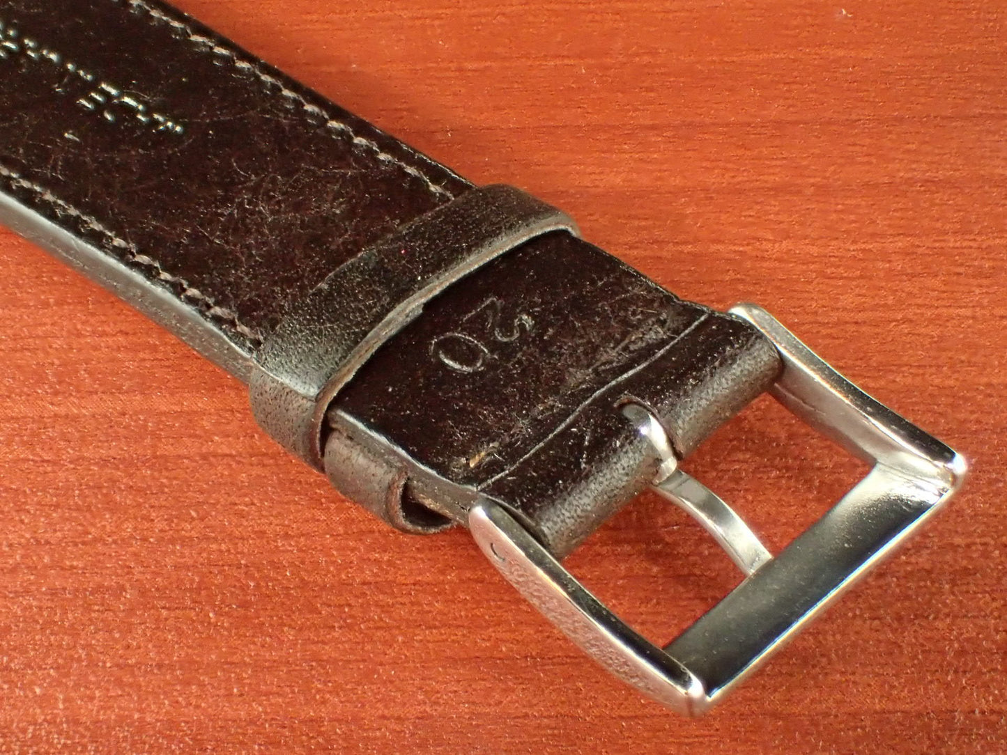 Virgilio VIVIDO Shoulder leather strap (Dark Brown)