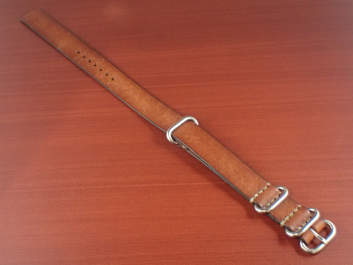 Virgilio VIVIDO Shoulder leather NATO Type Strap 受注生産 (Brown)