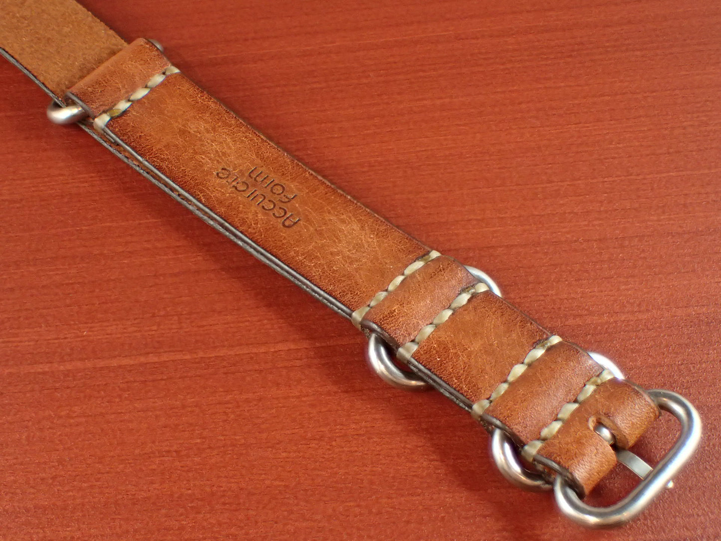 Virgilio VIVIDO Shoulder leather NATO Type Strap 受注生産 (Brown)