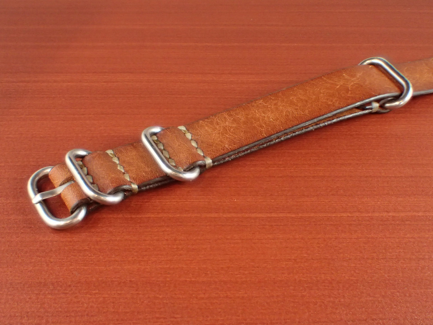 Virgilio VIVIDO Shoulder leather NATO Type Strap 受注生産 (Brown)