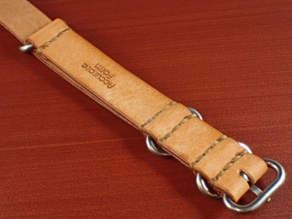 Virgilio VIVIDO Shoulder leather NATO Type Strap 受注生産 (Natural)