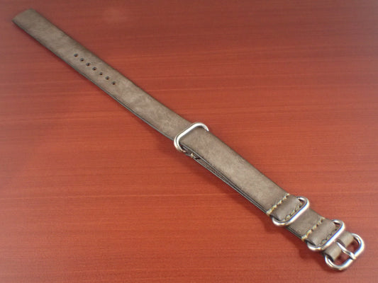 Virgilio VIVIDO Shoulder leather NATO Type Strap 受注生産 (Gray)