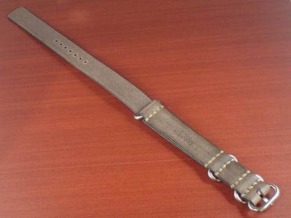 Virgilio VIVIDO Shoulder leather NATO Type Strap 受注生産 (Gray)