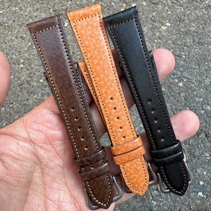 JAPANESE Pigskin LEATHER STRAP (Gold Brown)