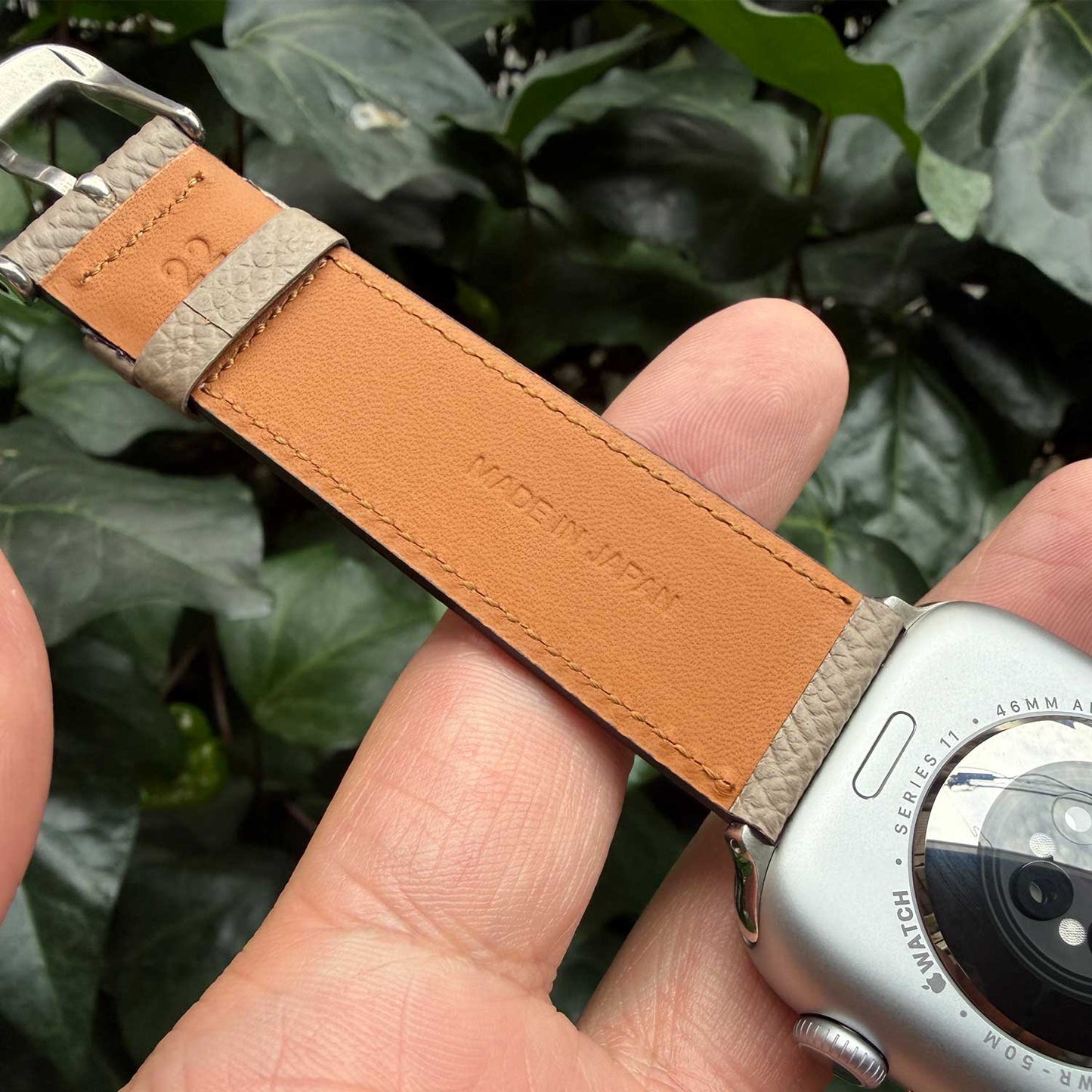 HAAS Derby French Embossed Calf Strap for Apple Watch (Tortier)