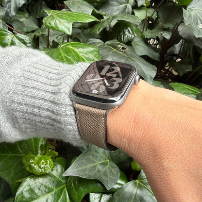 HAAS Derby French Embossed Calf Strap for Apple Watch (Tortier)