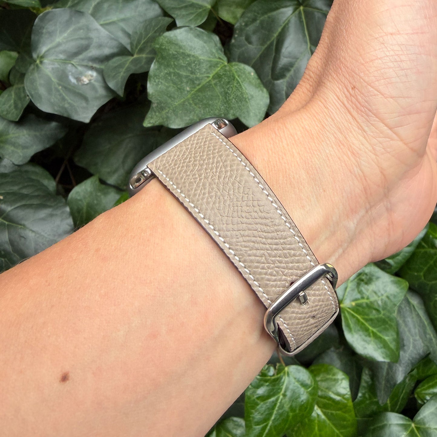 HAAS Derby French Embossed Calf Strap for Apple Watch (Tortier)