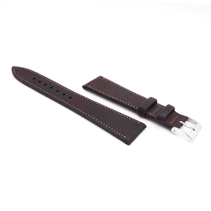 Virgilio VIVIDO Shoulder leather strap (Dark Brown)