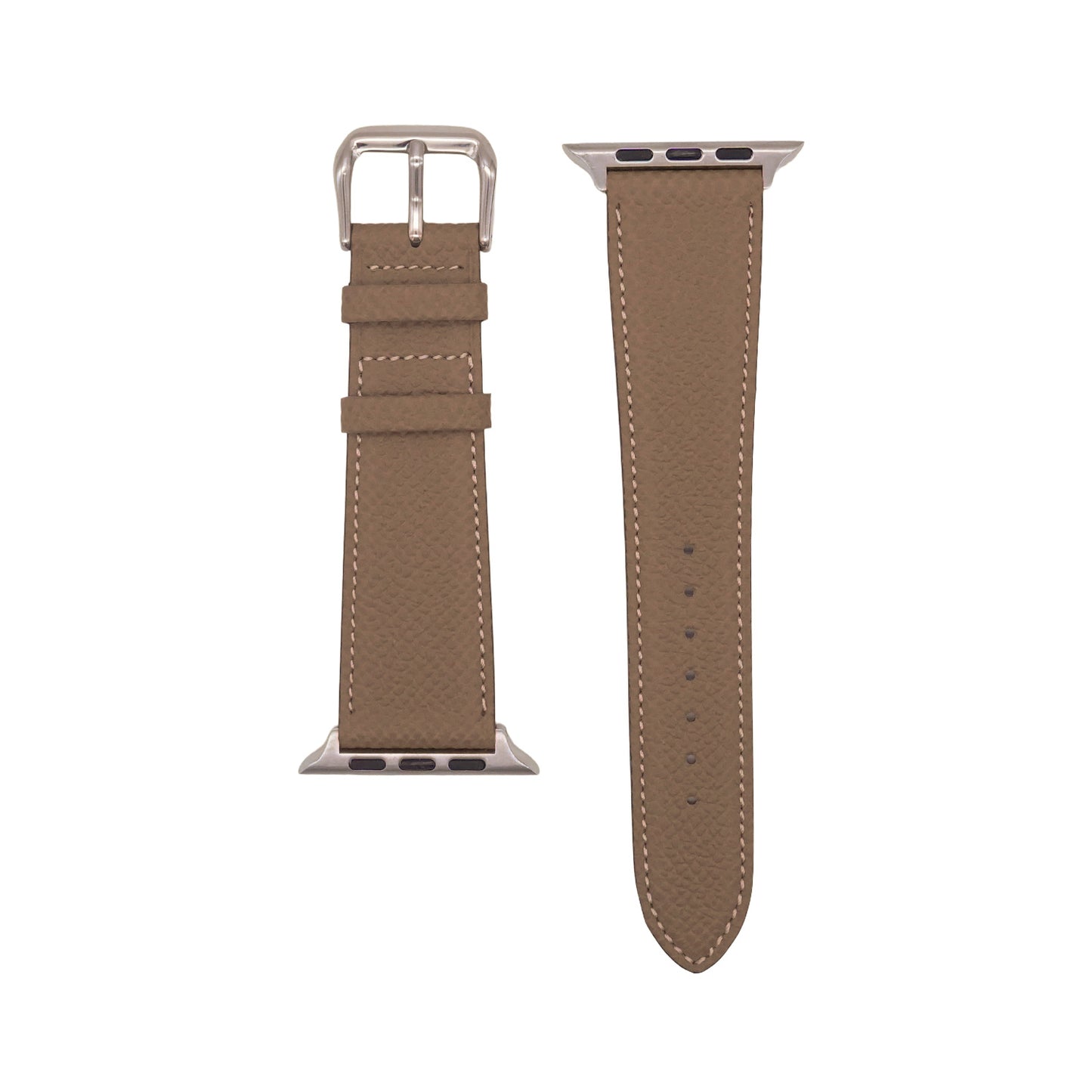 <tc>HAAS Derby French Embossed calf STRAP for Apple Watch (ETOUPE)</tc>