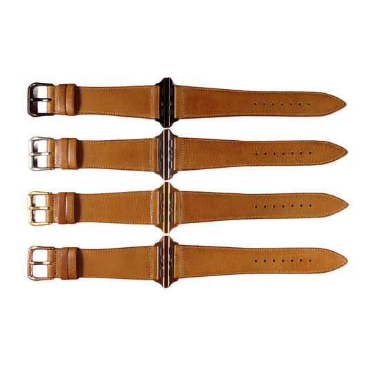 JAPANESE COWHIDE LEATHER for Apple Watch (Brown)
