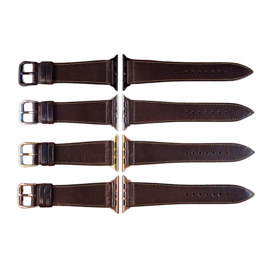 JAPANESE COWHIDE LEATHER for Apple Watch (dark brown)