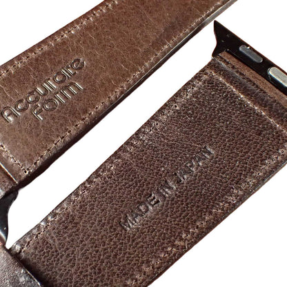JAPANESE COWHIDE LEATHER for Apple Watch（ダークブラウン）