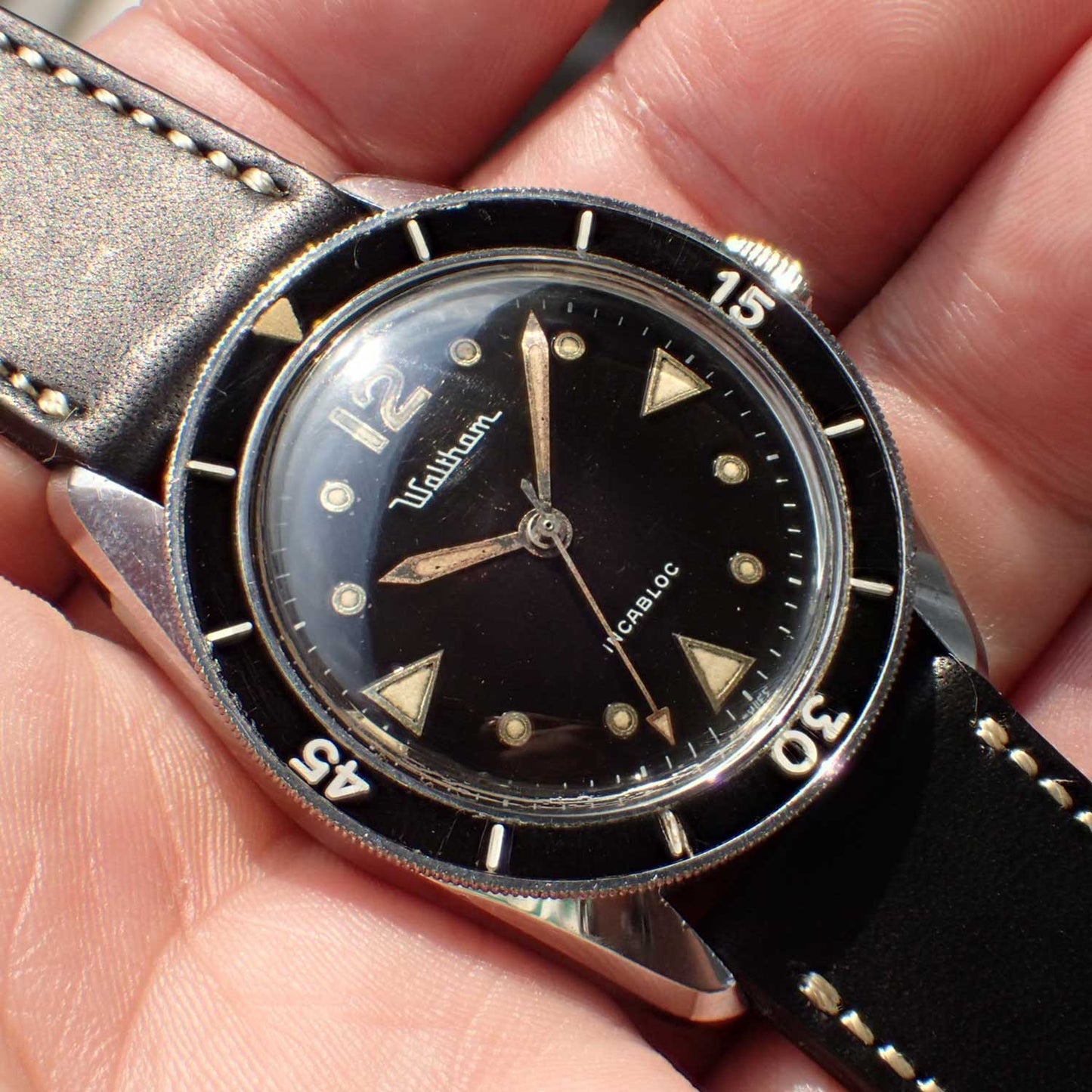Lo Stivale BULGARO Shoulder Leather strap (Black)