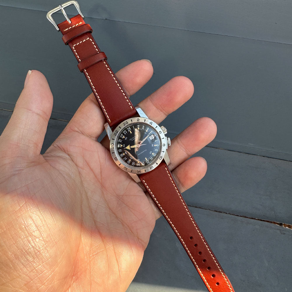 Lo Stivale BULGARO Shoulder Leather strap (Red Brown)