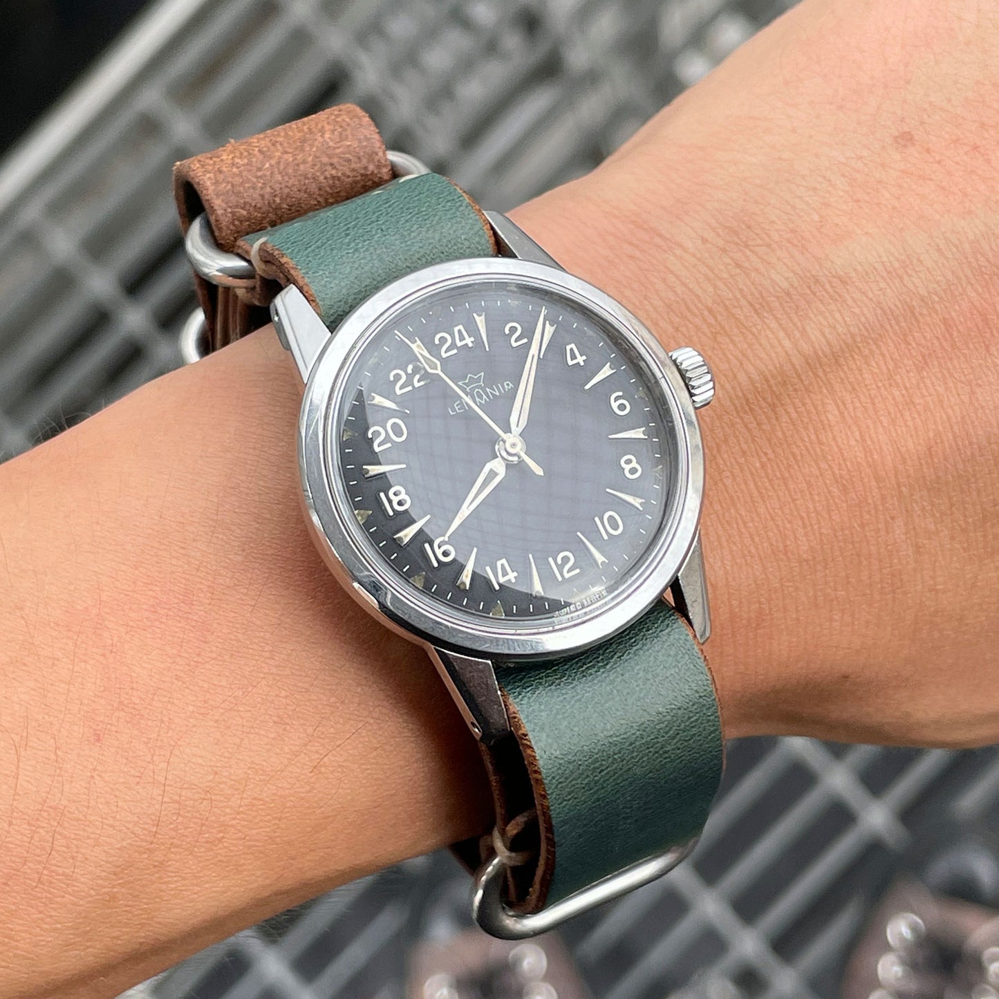 HORWEEN CHROMEXCEL NATO Type Strap Made to Order (Blue)