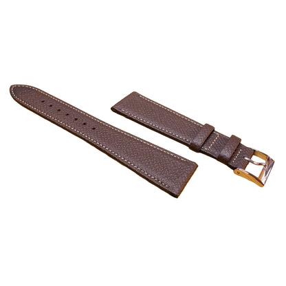 HAAS Derby  French Embossed calf STRAP (Chocolate)