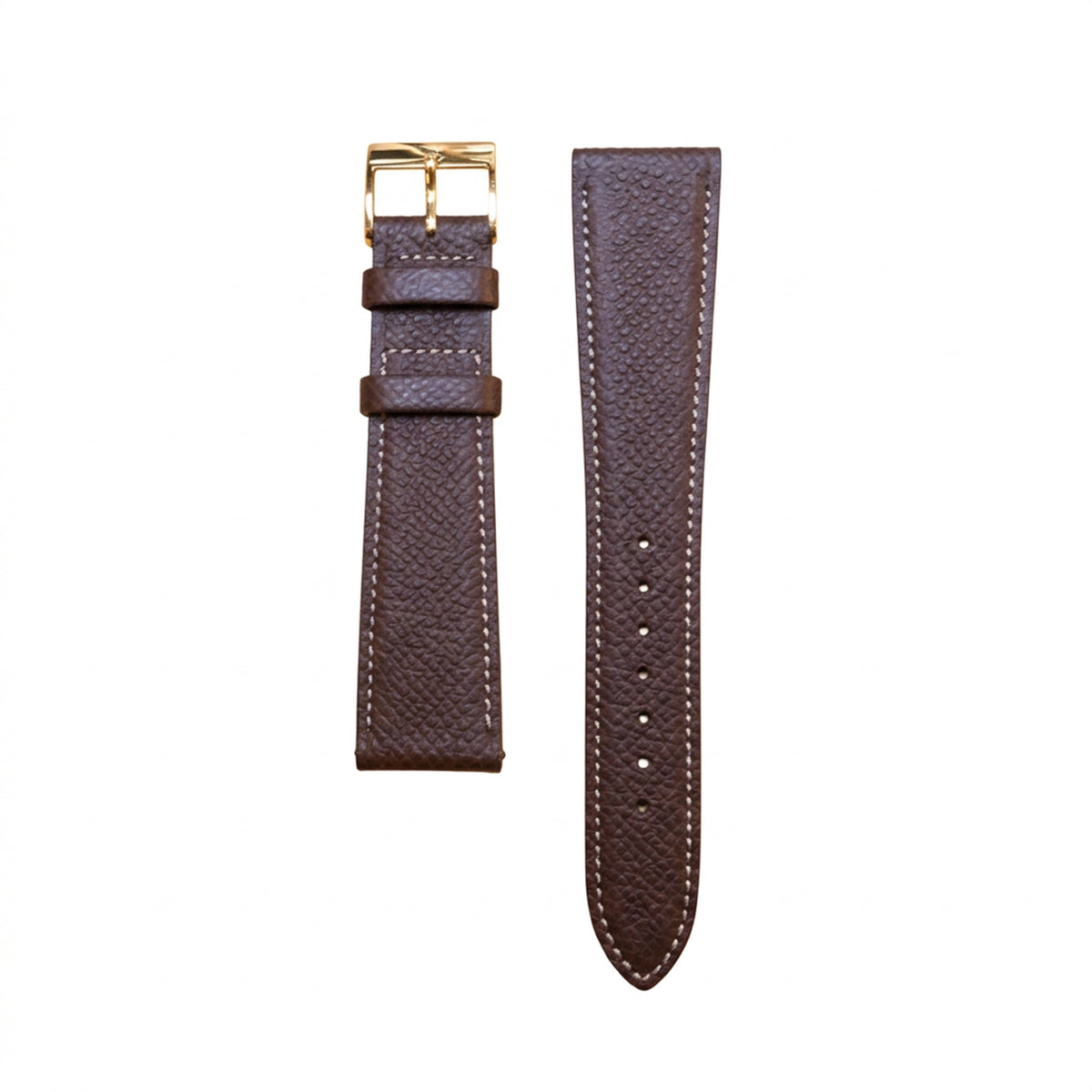 HAAS Derby  French Embossed calf STRAP (Chocolate)