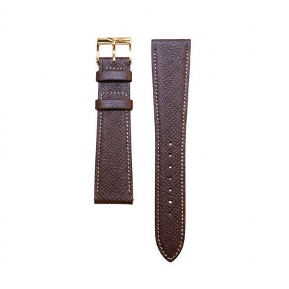 HAAS Derby  French Embossed calf STRAP (Chocolate)