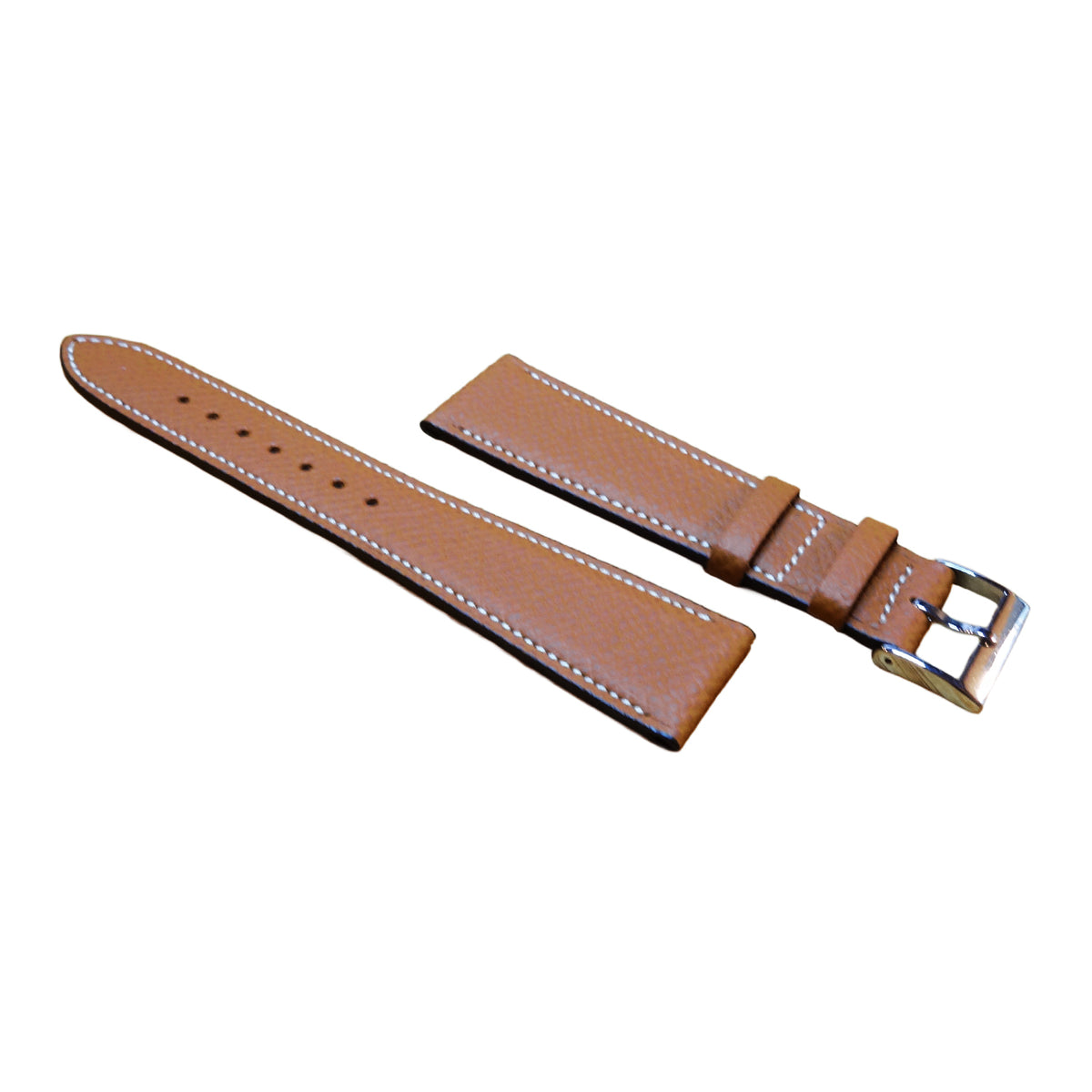HAAS Derby  French Embossed calf STRAP (Gold Brown)