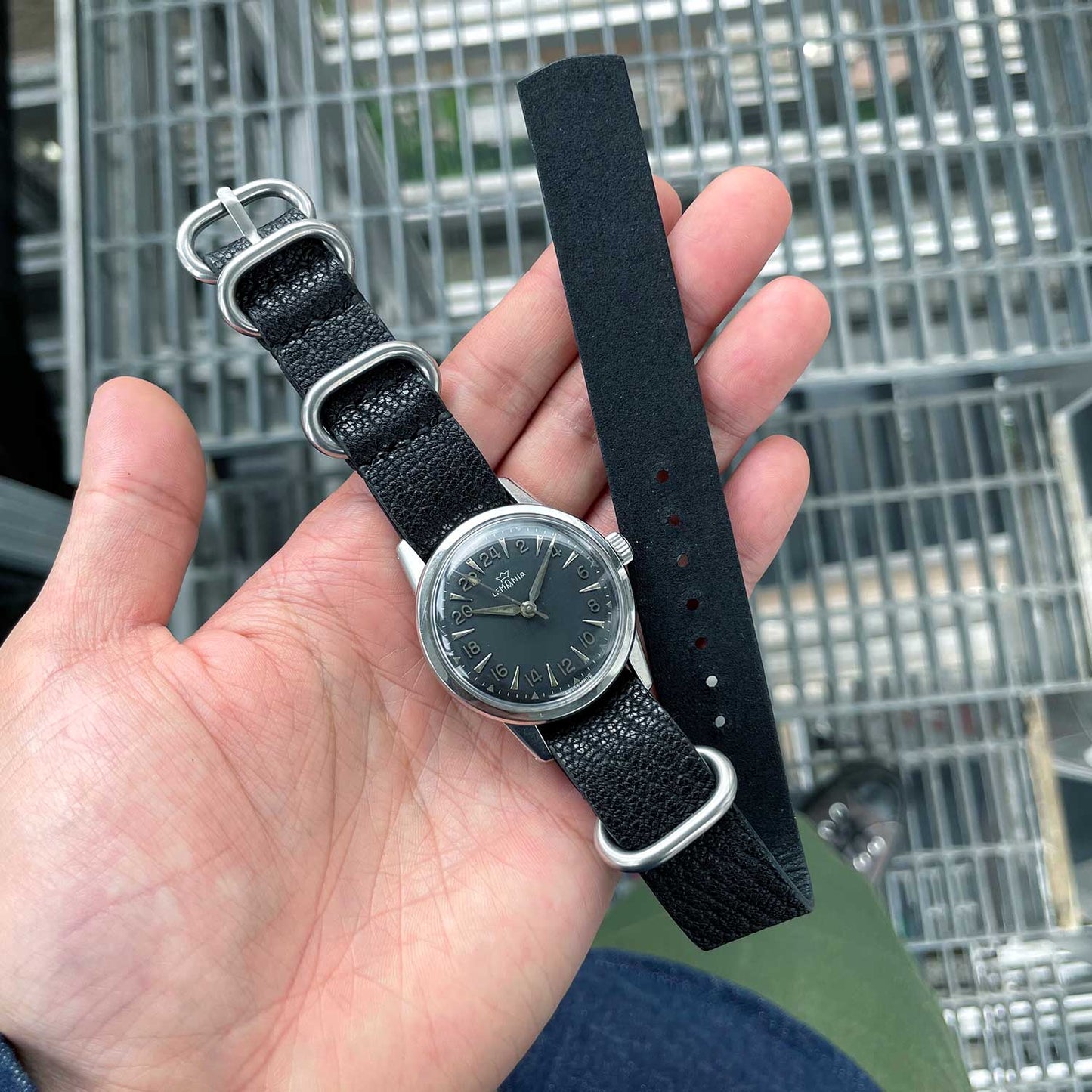 Japanese Goatskin Leather NATO Type Strap 受注生産