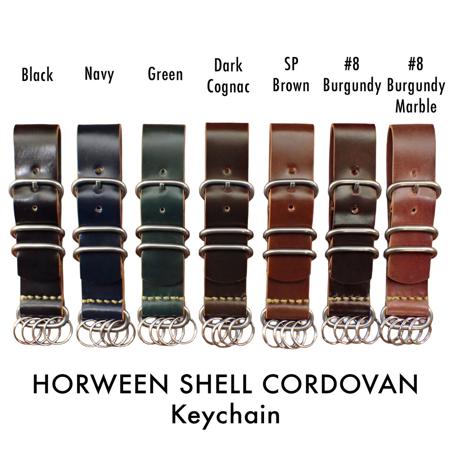 HORWEEN SHELL CORDOVAN keychain