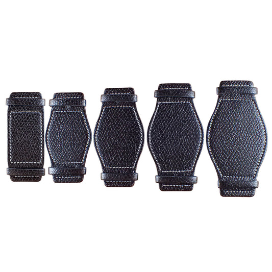 DEGERMANN DAUPHIN Embossed calf Leather Pad (Black)