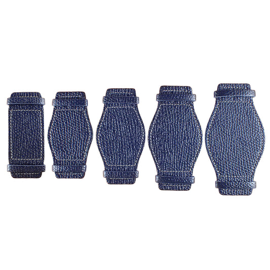 DEGERMANN DAUPHIN Embossed calf Leather Pad (Navy)