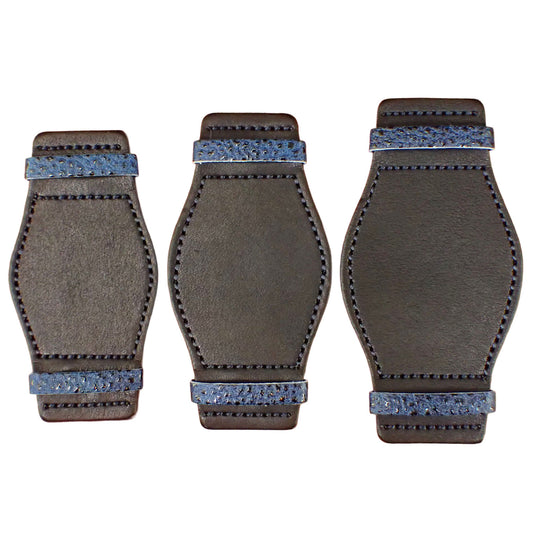 Leather Pad HIMEJI KUROZAN Japanese Cowhide LEATHER (Indigo)