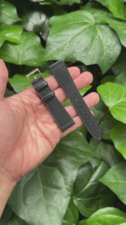 JAPANESE COWHIDE LEATHER STRAP (black)