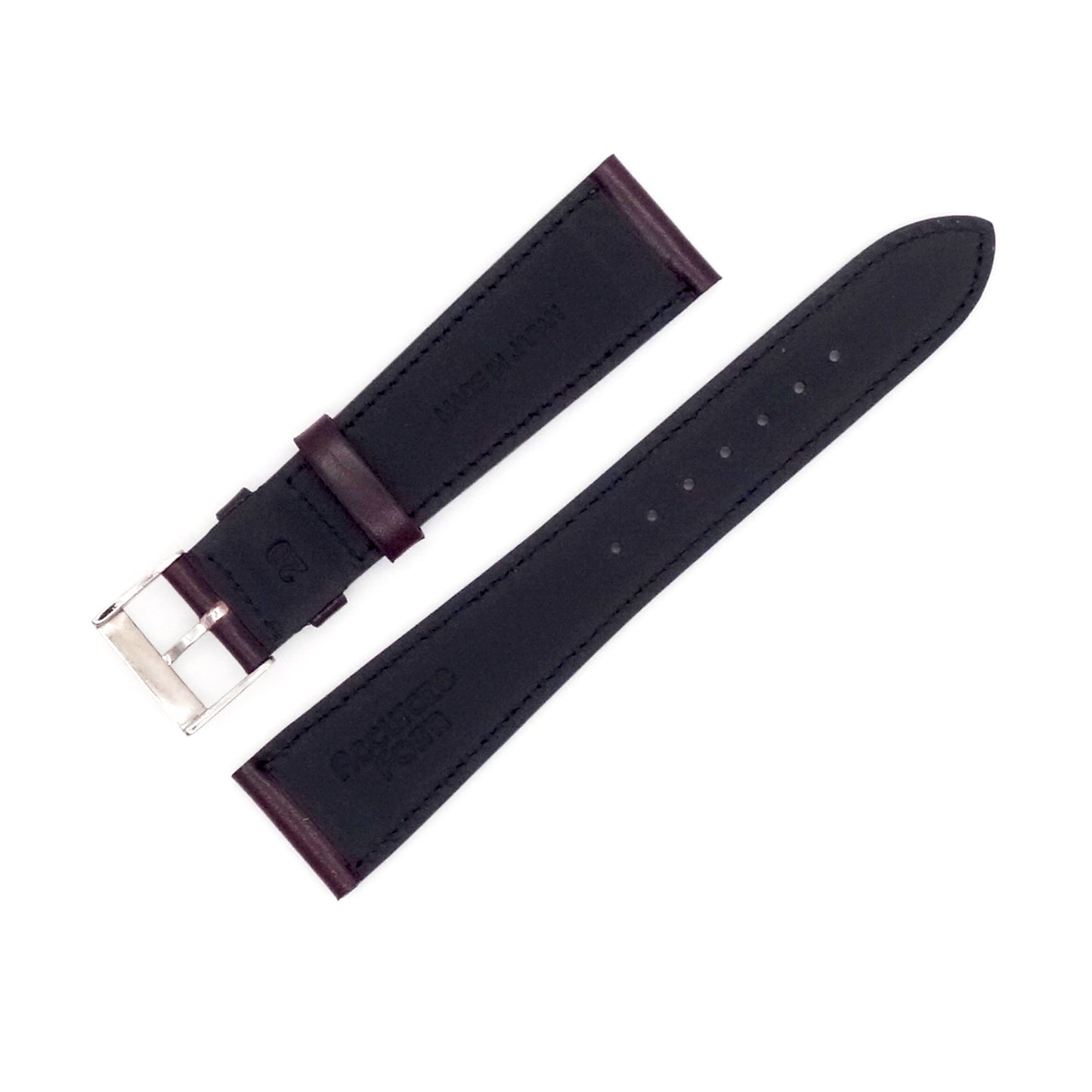 ILCEA Radica Museum calf Leather Strap (Bordeaux)