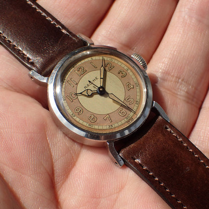 ILCEA Radica Museum calf Leather Strap (Dark Brown)