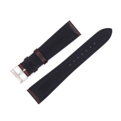 ILCEA Radica Museum calf Leather Strap (Dark Brown)