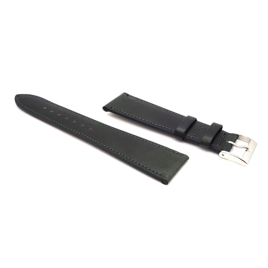 ILCEA Radica Museum calf Leather Strap (Dark Green)