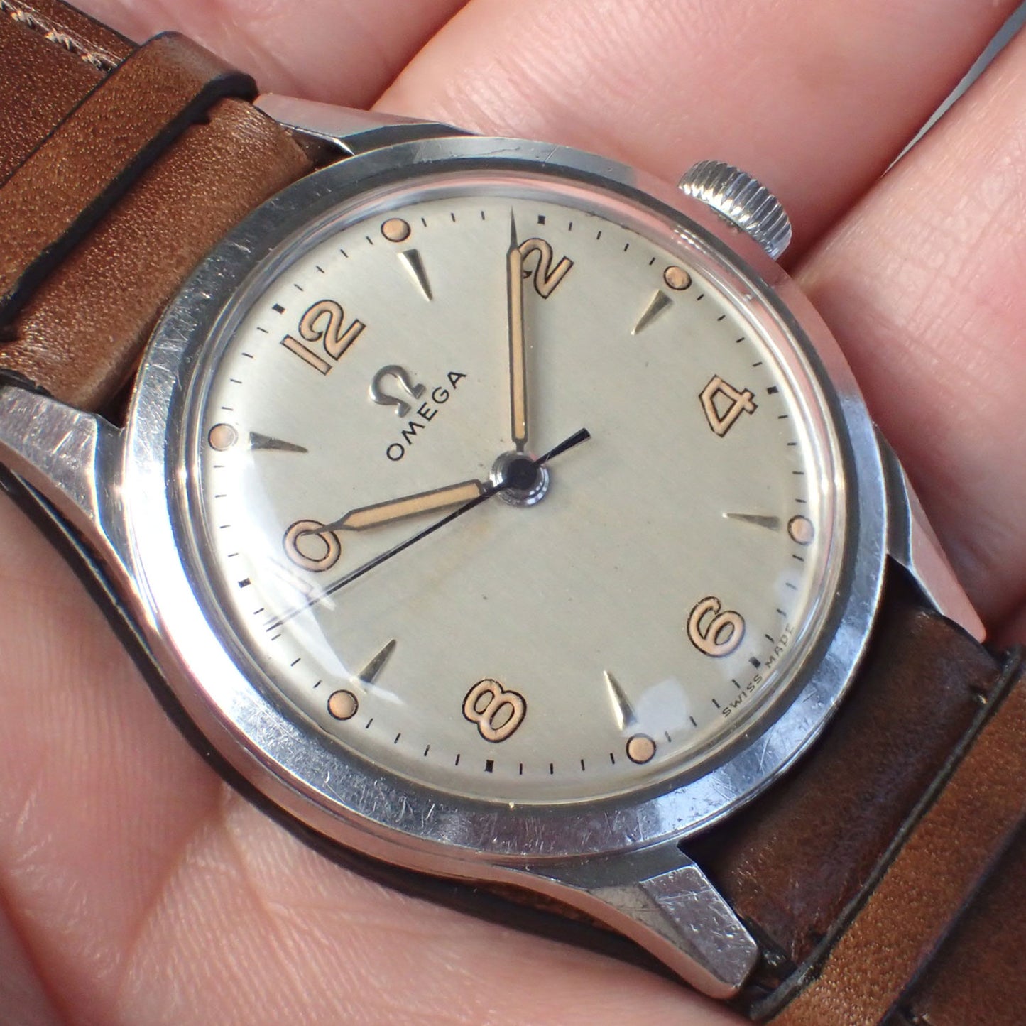 ILCEA Radica Museum calf Leather Strap (Light Brown)