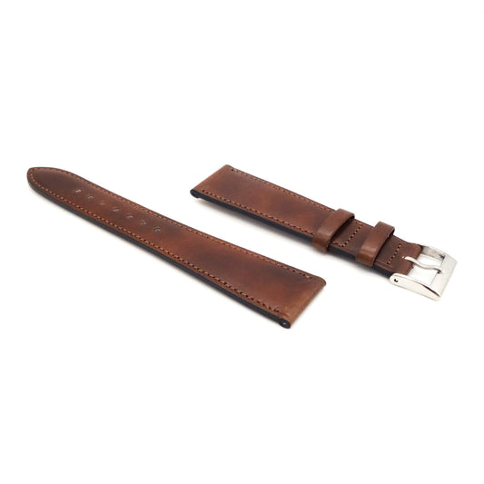 ILCEA Radica Museum calf Leather Strap (Light Brown)