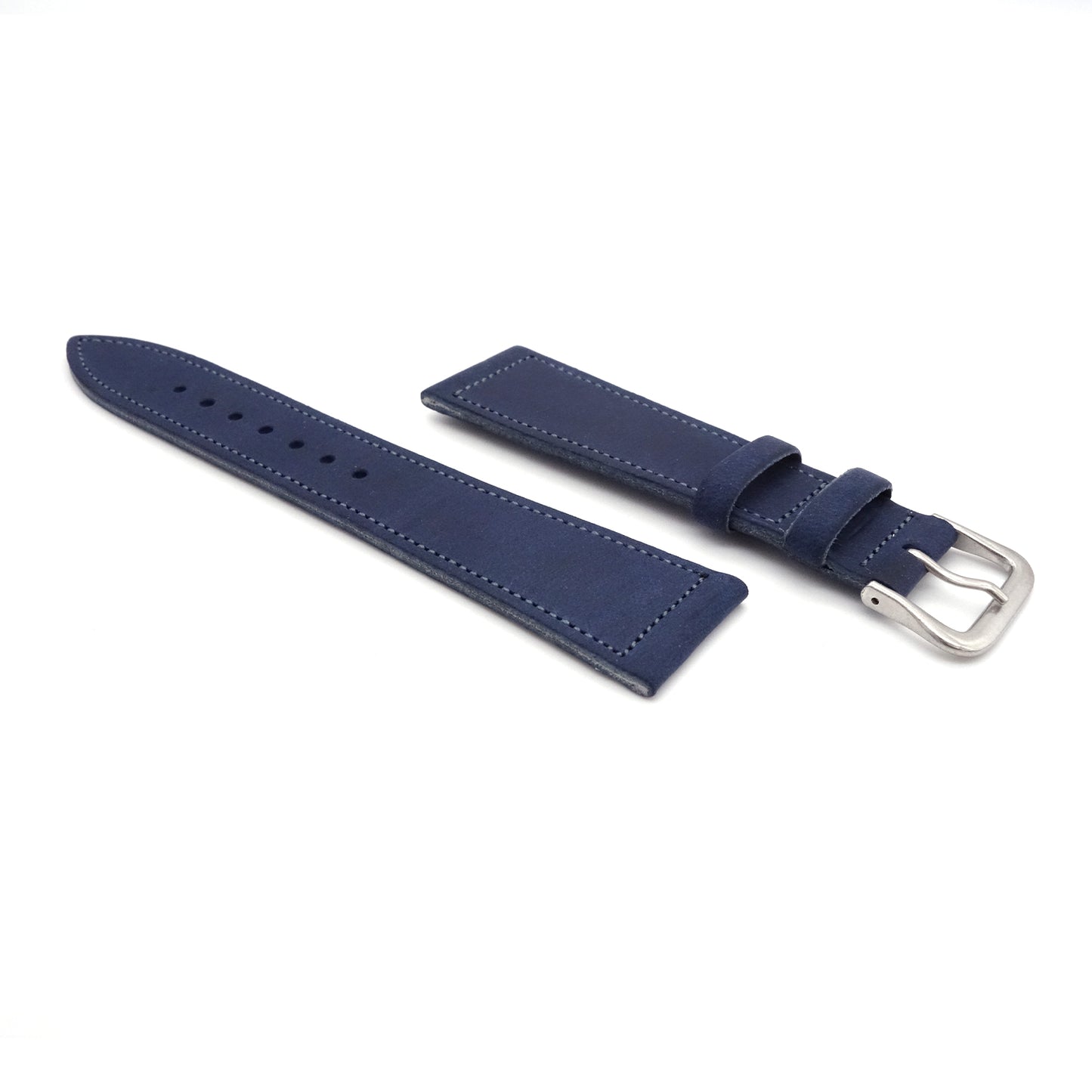 TEMPESTI TEXAS Bends Leather Strap (Navy)