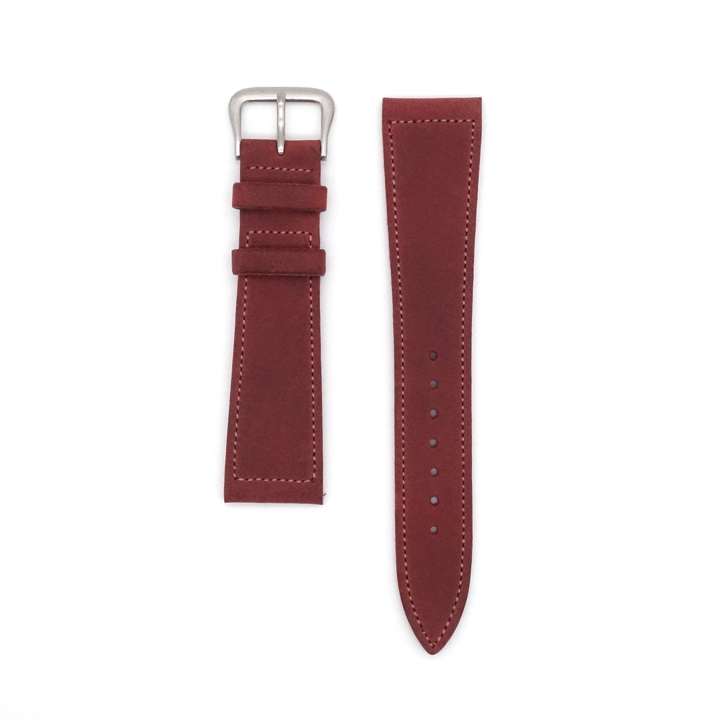 TEMPESTI TEXAS Bends Leather Strap (Red Brown)