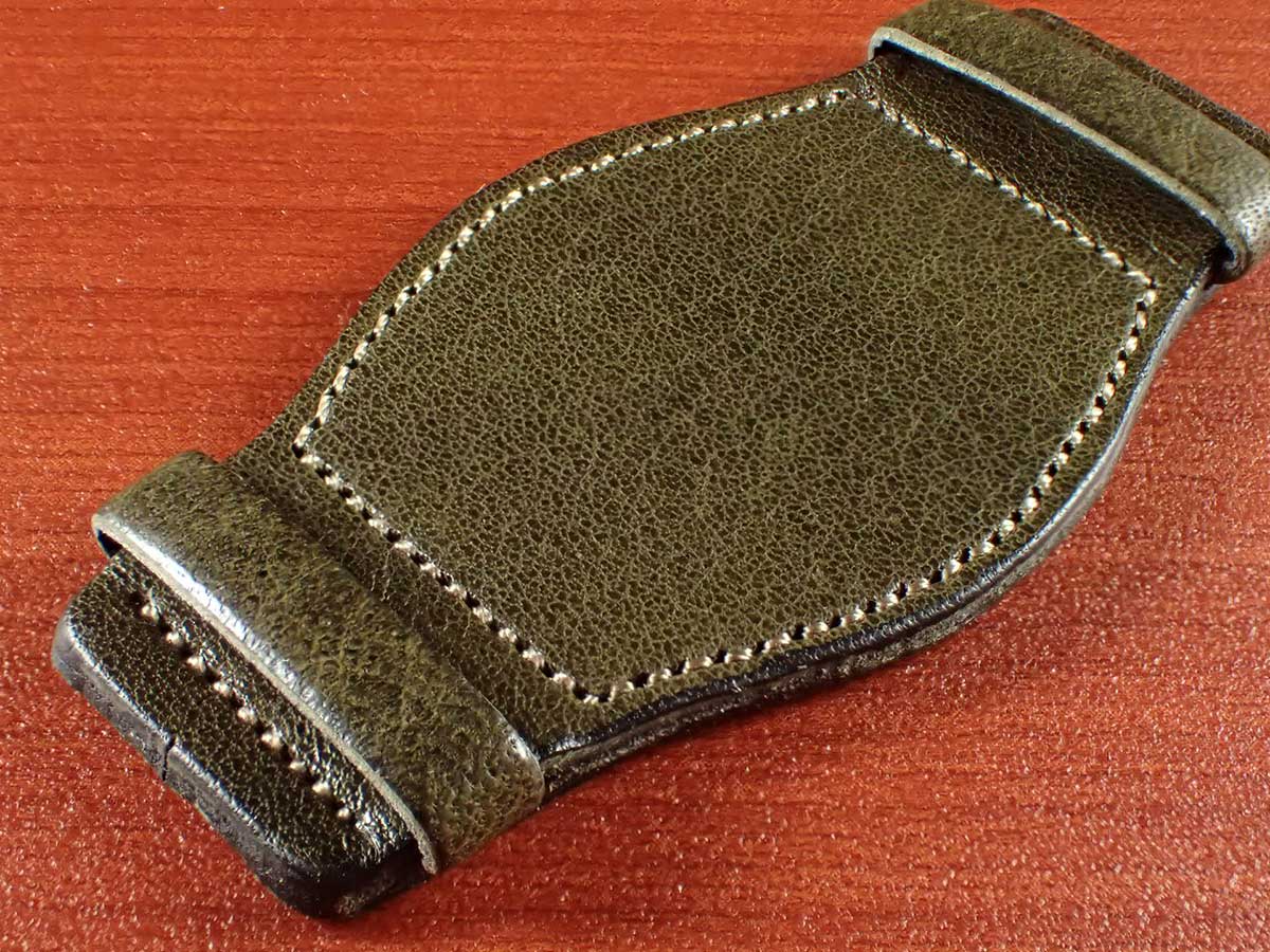 Pad for BUND Strap・JAPANESE COWHIDE LEATHER（OLIVE）