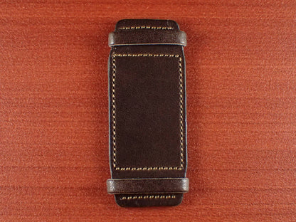 台座 JAPANESE COWHIDE LEATHER for Rectangular Watch（ダークブラウン）