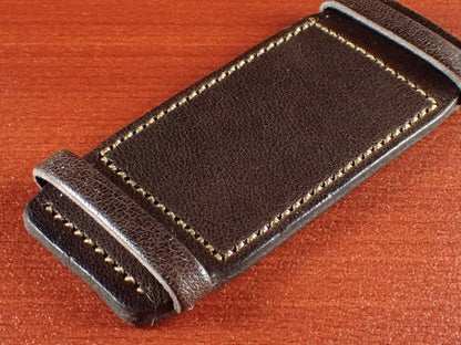 台座 JAPANESE COWHIDE LEATHER for Rectangular Watch（ダークブラウン）