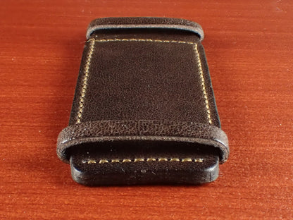 台座 JAPANESE COWHIDE LEATHER for Rectangular Watch（ダークブラウン）