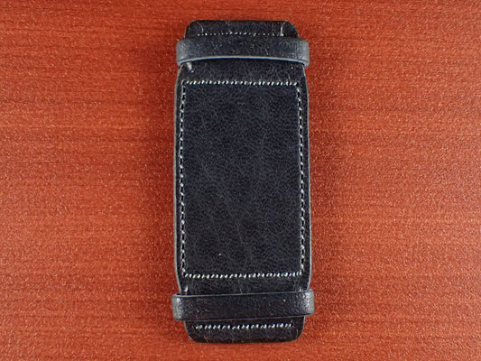 <tc>Leather Pad JAPANESE COWHIDE LEATHER for Rectangular Watch (Navy)</tc>