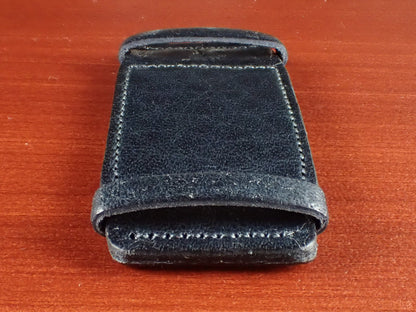 <tc>Leather Pad JAPANESE COWHIDE LEATHER for Rectangular Watch (Navy)</tc>